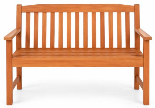 Sedex Gartenbank King 2-Sitzer aus Eukalyptusholz, Natur geölt, 120 cm, Holzbank für Garten, Terrasse und Balkon
