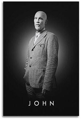 VZRSQZK Schauspieler John Malkovich Poster, dekoratives Gemälde, Leinwand, Wandposter und Kunstdruck, modernes Familienschlafzimmer-Dekor-Poster, 20 x 30 cm