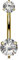 OUFER Body Piercing Bauchnabelpiercing Internally Titanium Nabelpiercing 10/12/14/16mm Belly Bars 14G Extra Long Navel Piercing Jewellery Gold Navel Bars Belly Piercing Jewellery