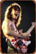 GTZAOB Eddie Van Halen Musikposter Metall Blechschild Retro Wandschilder für Zuhause Cafe Bar Pub Wanddekoration 20,3 x 30,5 cm