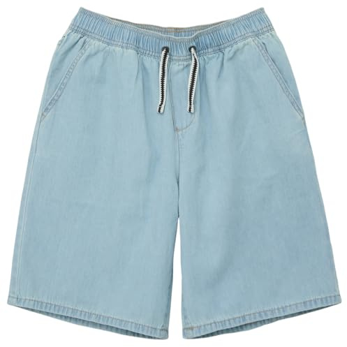 s.Oliver Junior Jungen 2145761 Jeans Bermuda mit Tunnelzug, blau 51Y2, L