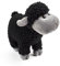 lilizzhoumax Schaf Kuscheltier Plüschtier Flauschiges Stofftier Klein Lamm Kawaii Plüsch Süßes Plüsch Spielzeug Geschenk für Mädchen, Jungen & Babys 18cm/7” Schwarz
