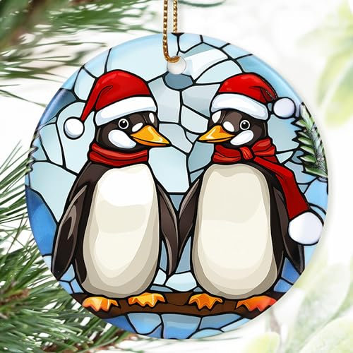 Dodosky Christmas Ornament, Two Penguins Ornament, Christmas Decorations for Tree, Heirloom Keepsake, Gift Idea