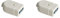 Presa Elettrica 10A con Uscita Cavo Diritto, Lato Femmina Standard Italiano 2P+T per Atacco Piccolo 10A, Presa P11 10A 250V (2 Pezzi)