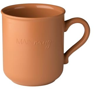 MAINmug – 4er Set Mehrweg-Tassen (300 ml) aus Recyclingkunststoff – Spülmaschinenfest, bruchsicher – Für Alltag Outdoor & Kinder (Ockerbraun)