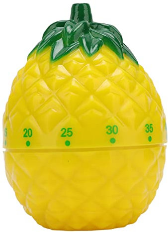 Mechanischer Küchentimer, Ananas Form Visueller Küchen Kochtimer Uhr mit Alarm, Manueller Countdown Timer für Klassenzimmer, Zuhause, Studium und Kochen