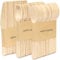 90 PCS Disposable Cutlery | Premium Quality 30 Spoon,30 Forks,30 Knives for Outdoor, Party & More- Wooden Cutlery Birchwood (90)
