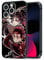 HWLHJJ Tanjiro and Yoriichi Cool Phone Case with Manga Motif - Black, Soft Silicone TPU Anime Case for iPhone 13