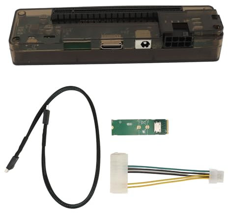 Sxhlseller EXP GDC External GPU Dock for PCIe M.2 to OCuLink, 64GT/s Transfer Rate, 6P/8P Power Output, Compatible with Graphics/Sound/Array Cards