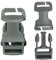 Qavctw 2 x 2,5 cm große Schnalle, Schnellverschluss-Schnalle für taktische Weste, Rucksack, Tasche mit 2,5 cm Gurtbandriemen, Grau-Q, One size