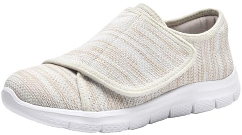 Eagsouni Diabetic Slippers Women Wide Fit Adjustable Orthopedic | LightWeight,Cozy,Non-slip,Slip On,indoor/outdoor,Walking Shoes,for Elderly,sensitive feet