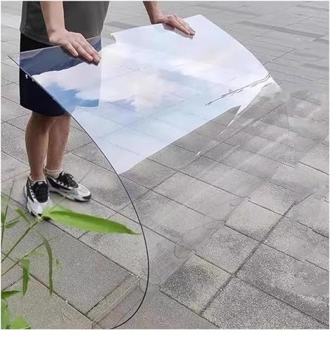 Gewächshaus-Dachplatten, transparente Polycarbonat-Kunststoffabdeckung für Veranda, Schatten, Terrasse, UV-Schutz, Vordächer, individuelle Größe (1,2 x 6 m)