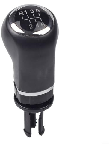 EXTRWORY Schaltknauf, 5/6-Gang-Schaltgetriebe für Opel Corsa D 2006–2014 Adam 2012–2019, Schwarz/Silber, Innen-Ersatzteil (6 Gänge)