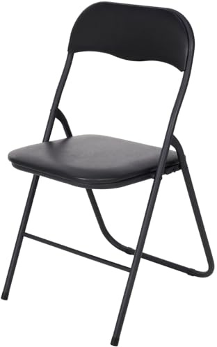 Brixy Klappstuhl Infinity Goods, elegant und platzsparend, 43 x 47 x 80 cm, Schwarz