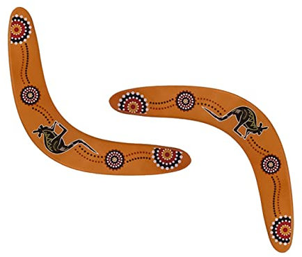 KOMBIUDA 2er Set Bumerang Für Outdoor Sport Wurfspielzeug Für Und Erwachsene Ideal Für Garten Strand Und Freizeitaktivitäten Langlebiges Und Leichtes Material