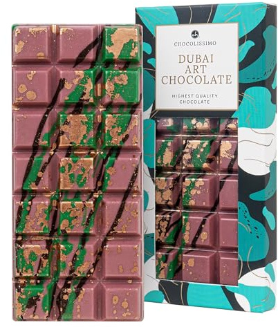 CHOCOLISSIMO - Chocolat Dubaï, chocolat Ruby fourré à la pistache, chocolat belge, artisanal, dessert oriental Kadayif, idée cadeau, cadeau sucré