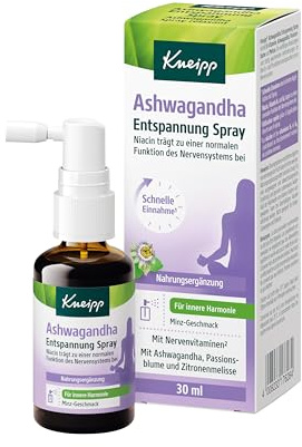 Kneipp Ashwagandha Entspannung Spray - Für innere Harmonie - Nahrungsergänzungsmittel - 30 ml