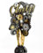 UK Greetings | Bottle Topper | Wine/Champagne Stoppers | Birthdays/Thank You Teacher/Weddings | Gold Foil Cheers Design | 24x15cm