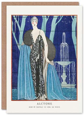 Artery8 George Barbier Art Card Alcyone Vintage Fashion Worth Advert