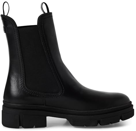 Womens Leather Classic High Pull-On Chelsea Ankle Boots