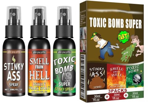 Stink Spray Extra Stark 30 milliliter Extra Stark Portabel Röv Spray Leksak | Busleksaker Med Illaluktande Sur Vätska För Barn Killar Skola Halloween Kontor Fester Aprilskämt Skrämsel Trick Resor