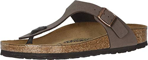 Birkenstock Women's Gizeh Mocha Birkibuc Sandals 37 R (US Women's 6-6.5)