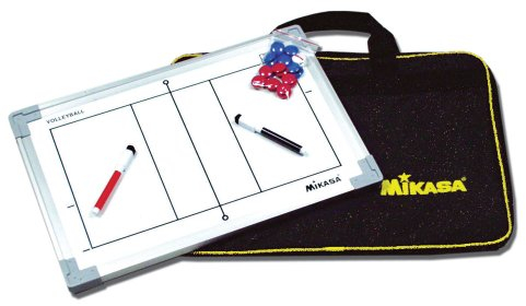Mikasa Volleyball-Taktikbrett, Einfarbig, 45 x 29.5 cm, Trainer, Coaches, und Volleyballspieler, Unisex, Taktikboard, Strategiebrett, Mehrfarbig