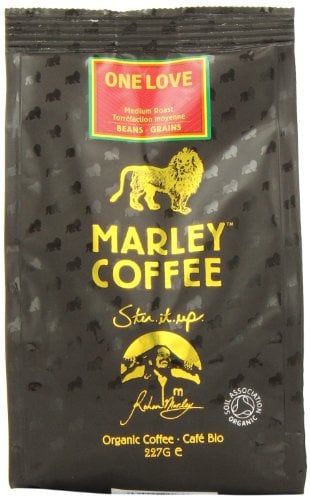 Marley Coffee Organic One Love Medium Roast Whole Bean Coffee Bag 227 g