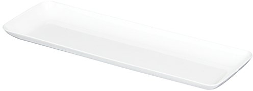 amscan Mini bandejas rectangulares Blancas de plástico, 10 Unidades, Small