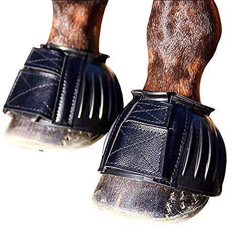 Professional's Choice Easy On Rubber Bell Boots | Sold in Pairs | Black | Medium