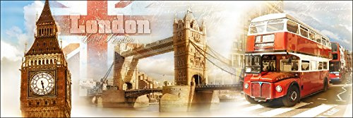 Pro-Art g5105m Wandbild Giclée 'London' 120 x 40 cm