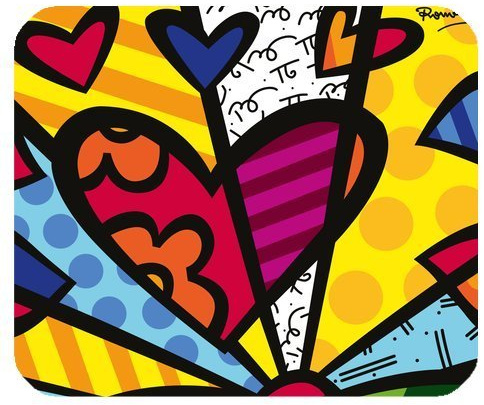 Romero Britto Personalized Custom Gaming Mousepad Rectangle Mouse Mat / Pad Office Accessory And Gift Design-LL857