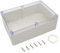 LeMotech Abzweigdose, ABS-Kunststoff, staubdicht, wasserdicht, IP65, elektrische Box – Universal Projekt-Gehäuse, grau, mit PC transparenter Abdeckung 3.27x2.28x1.3