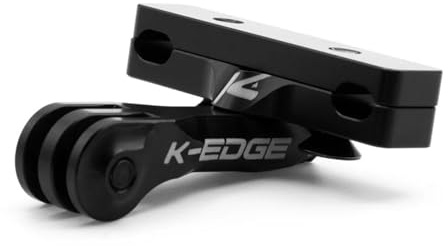 K-Edge GO Big GoPro Halterungen Black Anodize One Size | GoPro-Sattelschienenhalterung mit Standard- und Carbon-Schienen-Passform, verstellbarem Kamerawinkel und leichtem 38 g Design