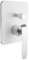 PaulGurkes Duscharmaturen Unterputz Einhandmischer 2 und 3 Verbraucher Umsteller Thermostat Select mit Box, Duscharmatur Unterputz:Eckig-2Wege-Weiß