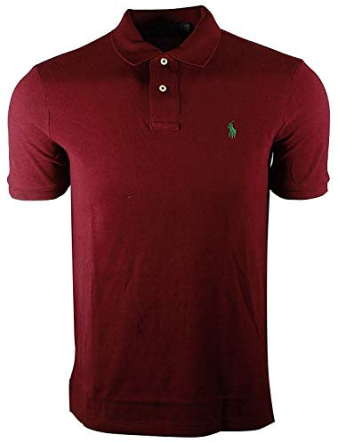 Polo Ralph Lauren, Herren, maßgeschneidertes Slim-Fit-Poloshirt aus Piqué - Rot - Groß