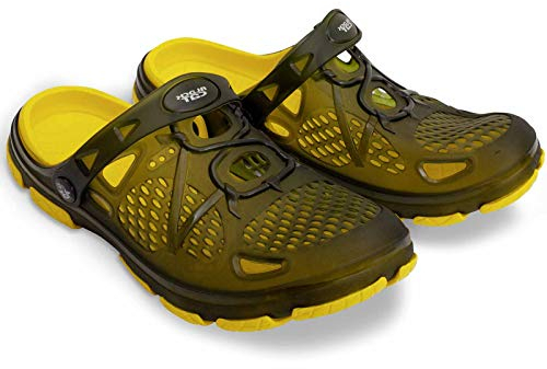 Black Cat Damen klompen Black Cat Cat Clogs 42, Schwarz Gelb, 42 EU