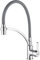 Ibergrif Grifo Cocina Negro con Boquilla Giratoria, Grifo Cocina Flexible 2 Funciones, Grifo de Cocina Extraible con Ducha de Mano y Caño Flexible, M22129-9