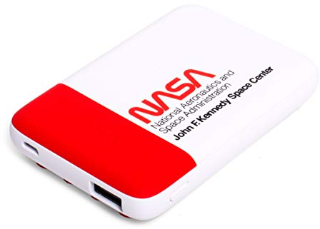 Magnum Brands Group NASA Wireless External Battery 5000 mAh Quick Charge Power Bank External Battery for iPhone, Samsung Galaxy, iPad Air, Huawei Officially Licensed Product