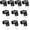 HUAZIZ 10 pezzi Connettori Pneumatici,Spingere Collegare Tubo Raccordo Maschio Gomito 6mm Tubo OD x 3/8 NPT Filettatura Pneumatico Raccordo Filettatura Maschio Raccordi Rapidi, Nero