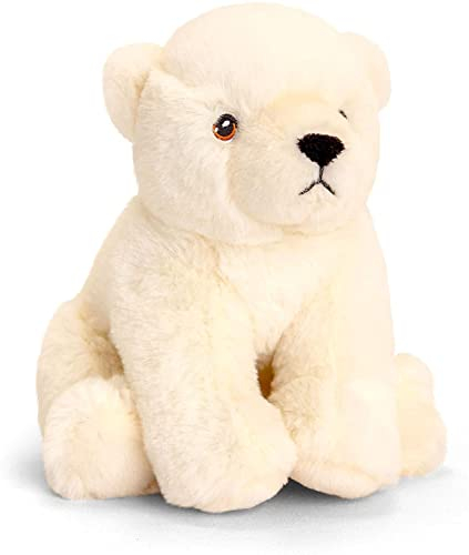 Deluxe Paws Peluche douce et écologique 100 % recyclée (ours polaire)