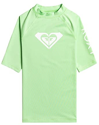 Roxy Wholehearted - Kurzärmliger Rashguard für Mädchen 8-16 Grün