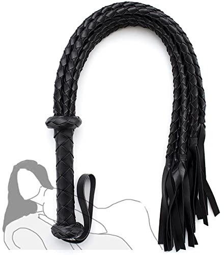 Forniture per la camera da letto frusta con nappa per allenamento equestre per coppia (nero)