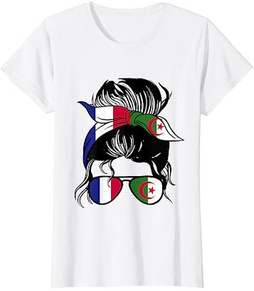 Racines Algériennes Drapeau Algérie Ancêtres Algériens T-Shirt