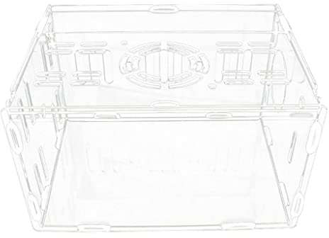 ZAJ Transparenter, atmungsaktiver Hamsterkäfig Castle Deluxe Hamsterkäfig aus Acryl für kleine Haustiere, Villa, Kleintierkäfig