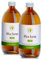 Mother Earth Products | 100% Bio Aloe Vera Direktsaft ohne Zusätze | Reines inneres Gel des Aloe Vera Blattes zum trinken | 1200mg/l Aloverose | 2 x 500ml