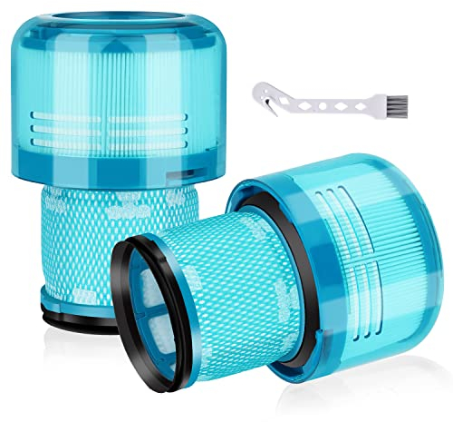 2 Pack Filter Replacement for Dyson V15 Detect, V15 Detect Absolute, V15 Submarine, V15 Detect, V11 Animal Vacuum Cleaner,Replaces Part No. 970013-02