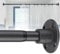 Duschstange 70-190cm, Spannstange Ausziehbar Duschvorhangstange Schwarz Matt für Badezimmer, Fenster, Kleiderschrank