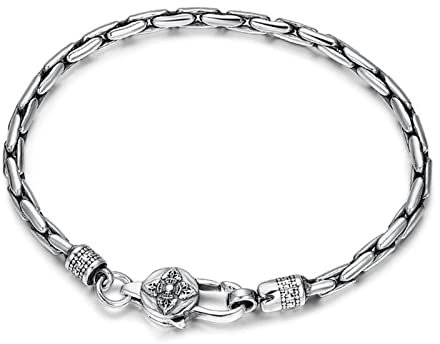 Männliches Glück Amulett Sechs Charakter Armreif Armbänder Doppelter Schutz Reichtum Liebe Schmuck, 20cm