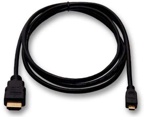 SvediTec HDMI Kabel passend für Sony ZV-E10 Digitalkamera - Micro D - vergoldete Kontakte - Länge 2m